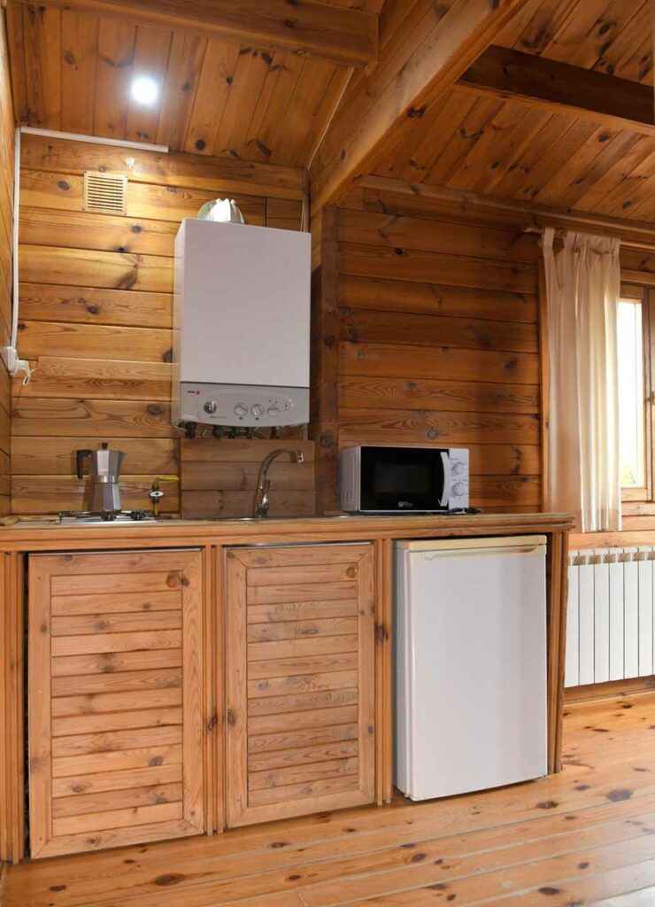cabañas con cocina amueblada