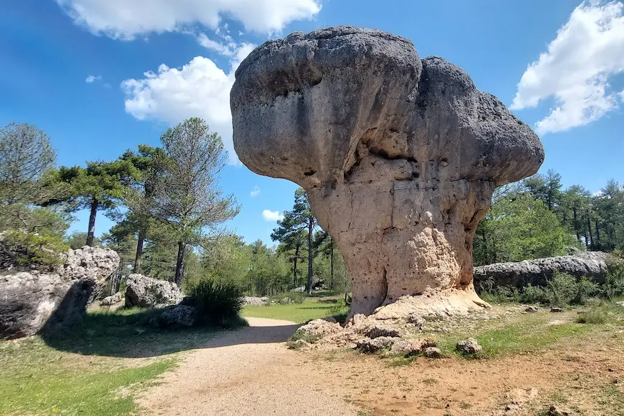 Formacion karstica en la ciudad encantada de cuenca