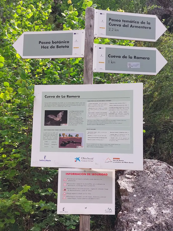 Cartel de la cueva de la ramera